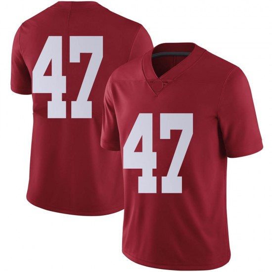 Alabama Crimson Tide Men's Byron Young #47 No Name Crimson NCAA Nike Authentic Stitched College Football Jersey BU16A27FD